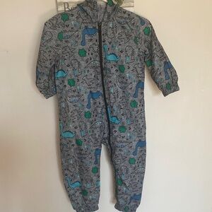 Newπ Dinosaur Print Polyester Rain Suit Kid Clothes